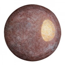 Les perles par Puca® Cabochon 25 mm - Opaque Mix Violet Gold Ceramic look 03000/14496